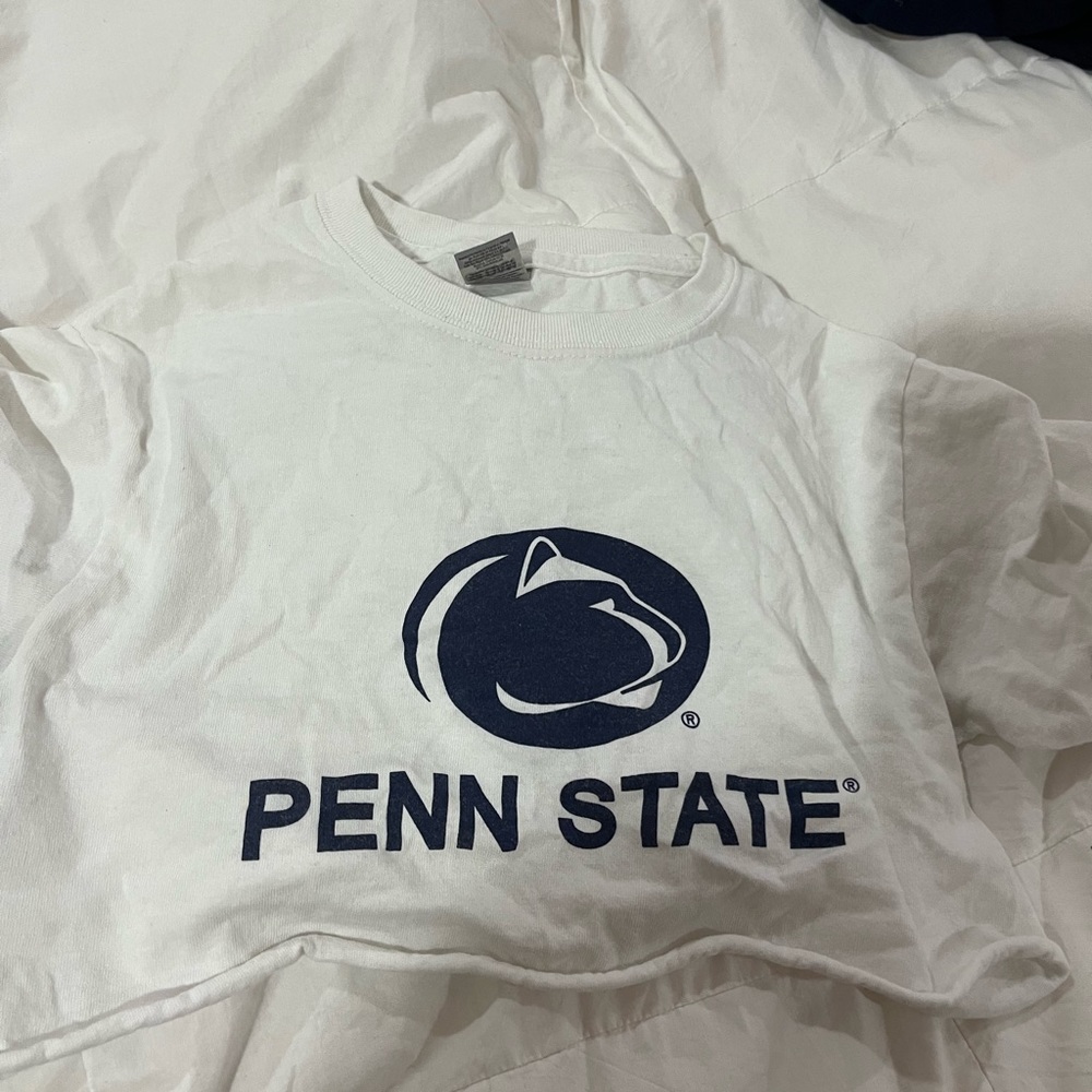 Penn State White Crop Top